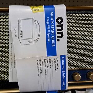 Onn Bluetooth & Wi-Fi Smart Speaker – Portable Wireless Sound